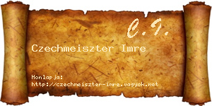 Czechmeiszter Imre névjegykártya